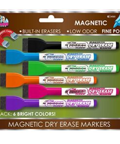 Mattel Board Dudes SRX Magnetic Dry Erase Markers 6-Pack Assorted Colors (DDM77), standart 20 511PGOX5U3L
