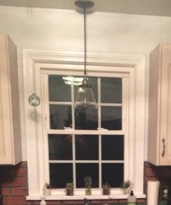 Globe Jackson 1-Light Pendant, Antique Brass, Bronze Accent, Glass Shade,64750 63 511SHufDyL