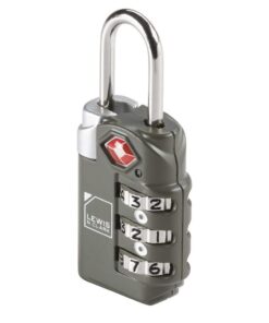 TSA-Accepted Luggage Locks with TravelSentry: 3-Dial Combination Lock + 48" Coated Steel Cable, the Smartest Safety Lock on the Market - Grey One Size 13 511nx7Pb8IL