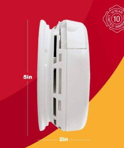 First Alert SA511CN2-3ST Wireless Interconnected Smoke Alarm with Voice Location, Battery Operated, Pack of 2 , WHITE 2-Pack 16 511xquxLhoL