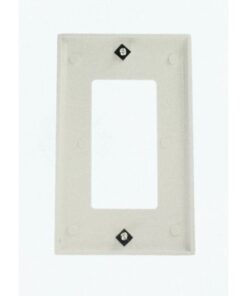 Alternative view of Leviton 80401-WMP 1-Gang Decora/GFCI Device Wallplate, Standard Size, Thermoset, Device Mount, 10-Pack, White 1 Gang