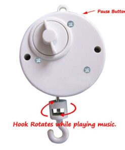 You are My Sunshine Baby Music Box, Rotary Mobile Crib Bed Bell Toy Windup Musical Gift with Rotating Hook for Babies Boy Girl Kids Children You are My Sunshine 10 511zkTUSTBL