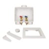 Eastman 1/2 Inch PEX Connection x 3/4 Inch MHT Washing Machine Outlet Box, Push to Connect Brass Plumbing Fittings, Double Drain, 60245 Crimp PEX (1807) Connection 29 5125ggjeyiL
