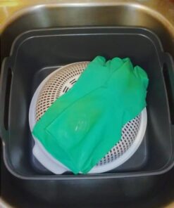 Joseph Joseph Wash & Drain Kitchen Dish Tub Wash Basin with Handles and Draining Plug, 9 liters, Grey Gray 44 5129JDH5PWL 1