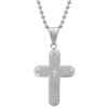 STEELTIME Men's Ladies Unisex Stainless Steel 'Our Father' Cross Pendant Religous Prayer Gold 16 512BHFBtQL