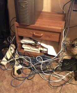 VELCRO Brand ONE WRAP Thin Ties | Strong & Reusable | Perfect for Fastening Wires & Organizing Cords | Black & Gray, 8 x 1/2-Inch | 25 Black + 25 Gray Ties 42 512CxPSpgHL 1