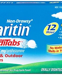 Claritin Non-Drowsy RediTabs Indoor & Outdoor Allergies 12 Hour Relief Tablets - 30 CT, 5mg. 30 Count (Pack of 1) 5 512DNEG yzL