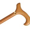 AlexOrthopedic Mobility Support Ladies Wood Cane with Derby Handle and Collar - Natural Stain 51 512Gejiz4L