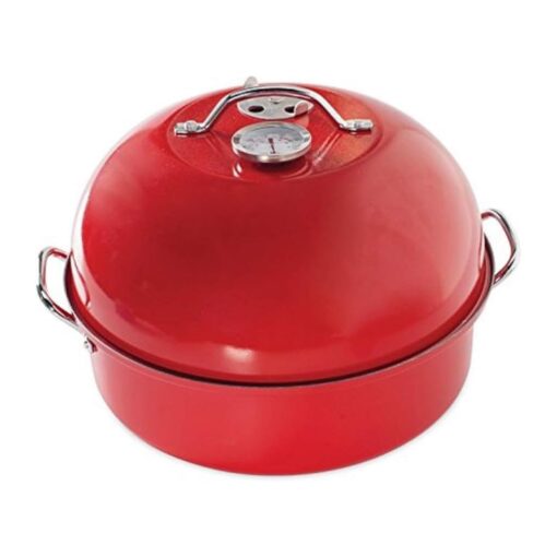 Nordic Ware Indoor/Outdoor Kettle Smoker, 7 by 13 inches, Red