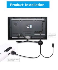 SmartSee Miracast Wireless Display Receiver 1080P HDMI WiFi Media Streamer Adapter Support YouTube Netflix Hulu Plus Airplay DLNA TV Stick for Android/Mac/iOS/Windows (2.4G) 22 512NC20xVL