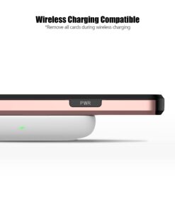 Nvollnoe for iPhone 13 Case with Card Holder Heavy Duty Protective Dual Layer Shockproof Hidden Card Slot Slim Wallet Case for iPhone 13 for Women&Men(Rose Gold) for iPhone 13-6.1''(2 Lens) Rose Gold 12 512RnLWxi L