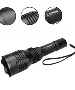 LED Hunting Flashlight, HS-802 250 Yards Cree Coyote Hog Red Light Flashlight with Remote Tactical & Pressure Switch+ Barrel Mount+ Battery(not sold individually)+ Charger for Hunting, Fishing 15 512SflHq9ML