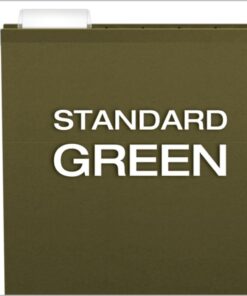 Pendaflex Extra Capacity Reinforced Hanging File Folders, 2", Letter Size, Standard green, 1/5 Cut, 25/BX (04152X2) 2" 13 512VtxcO9SL