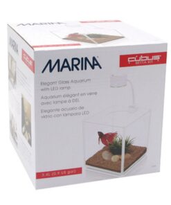 Alternative view of Marina CUBUS Glass Betta Kit – Elegant Glass Aquarium for Homes or Offices