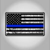 Police Thin Blue Line USA Flag Decal American Flag Sticker Blue Stripe for Cars Trucks for Honor and Support of Our Officers and U.S. Law Enforcement Vinyl Window Bumper 5 x 3 inch 12 512o6Mn0tL