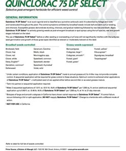 Select Source Quinclorac 75 Herbicide - 1 Pound (Drive 75, Quinstar) by 12 512rlKorELS