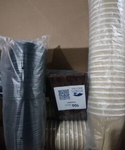 SPRINGPACK Disposable Paper Coffee Cups with Lids, 100 pack 12 oz Ripple Wall Insulated To Go Coffee Cups for Hot/Cold Beverage, Recyclable Takeaway Drinking Cups for Home Office Cafe Party 37 51321qAKzNL