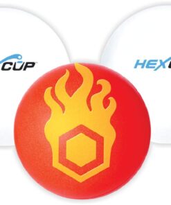 HEXCUP - Reusable Party Pong Cup Set by PartyPong - 22 Reusable Cups, 3 Balls, & Plastic Game Card 25 5137pTwHfL