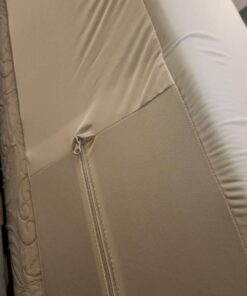 Linenspa Zippered Mattress Encasement - Waterproof & Bed Bug Proof - Premium Noiseless & Absorbent Cover – Queen, White 12" Depth 58 5137v3WuML