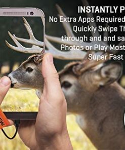 SD Card Reader for Android - Type C USB Trail Camera Viewer, Deer Hunting Accessories for Game Cam Memory Chip Reading on Smart Phones Samsung Galaxy, Google Pixel, Moto Droid, Includes Zipper Case 32 5138EBzlZ3L