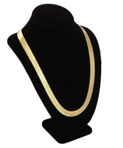 Cy trendy Mega Jewelery 14K Gold Plated Herringbone Chain Necklace 11mm 24 inch Bracelet 11mm24inches 15 5138LMTwV5L