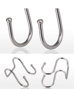 Pro Chef Kitchen Tools Double Utility Hooks - Dual S Hook 10 Pack Set - Hanging S Shaped Heavy Duty Metal Hooks for Outdoor Garage Home Storage Organization - Fits Utensil Rack Rails - Pot Hanger Bar 27 513CXmIqhdL