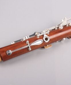 Yinfente Intermediate B-Flat Clarinet Rosewood wood Body Silver Plate Bb Key 17 key Case + Reeds + Pads 15 513DWg R8eL