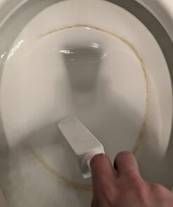 Powerstone Pumice Stone Toilet Bowl Cleaner with Handle (1-pack) - A Solution for Hard Water Stains on Toilets, Grills, Tiles, Grout & Pools Pack of 1 36 513S5Gk3IL