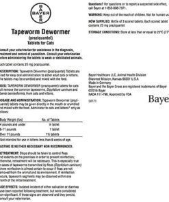 Bayer Expert Care Tapeworm Dewormer for Cats (3 count) 20 513WeLv0FfL