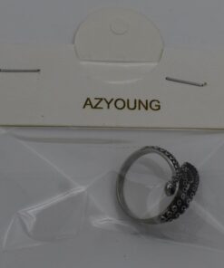 AZYOUNG 316L Stainless Steel Pirate Octopus Ring Tentacles Black S-shaped One Size Opening Ring 22 513XCYbJYsL