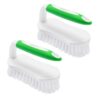 Amazer Scrub Brush Comfort Grip & Flexible Stiff Bristles Heavy Duty for Bathroom Shower Sink Carpet Floor - Pack of 2 (Green+Green) Green+green 31 513Z48qST8L
