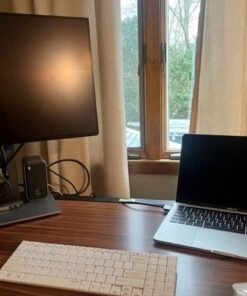 USB C Docking Station Dual Monitor for MacBook Pro/Air, 13-in-2 Triple Display Laptop USB-C Hub, Type C Dock with 2 4K HDMI, VGA, PD3.0, 7 USB, RJ45, 3.5mm Audio 49 513a8rx1jcL