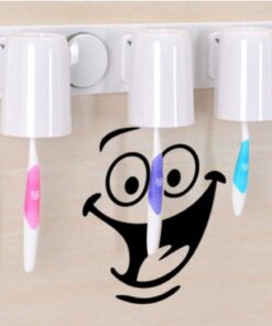 Funny Animation Big Eyes Cute Toilet Wall Decal Bathroom Home Sticker Bedroom Kitchen Art Picture DIY Murals Vinyl Paper Decoration Wallpaper for Children Potty Training Nursery Baby Teen Senior 27 513allZwnyL