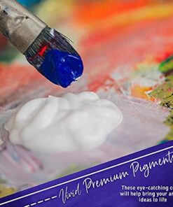 Acrylic Paint Set for Adults and Kids - 12 Pack of 12mL Paints with 3 Art Brushes, Non-Toxic Craft Paint, Halloween Pumpkin Painting Kit - Canvas, Ceramic, Rock Paint - Art Supplies 0.4 Fl Oz (Pack of 12) 26 513dOE4FQiL