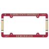 NCAA License Plate with Full Color Frame Florida State Seminoles