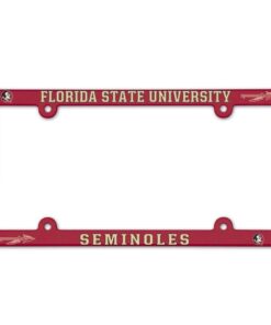 NCAA License Plate with Full Color Frame Florida State Seminoles