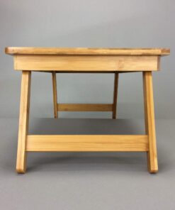 Time Concept Vacances Foldable Low Bamboo Table - L 12" x W 20" x H 9" - Wooden Picnic Furniture, Portable Dining Use 12D x 20W x 9H in 13 513iALUfHL