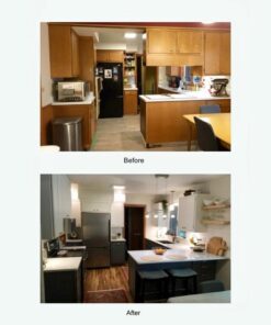 EZ FAUX DECOR Peel & Stick Faux Stainless Steel | Refrigerator Wrap | Cover for Dishwashers & Appliances | Self Adhesive Stainless Contact Vinyl Paper 36 in x 144 in (12ft) 48 513iVXivKLL