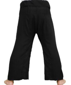 Yoga Massage Trousers Wrap Black 50" waist Thai Fisherman Pants, Comfortable Slightly Thin 8 513lNKCyXdL