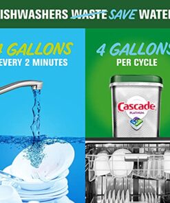 Cascade Platinum Dishwasher Pods, Dishwasher Detergent Pod, Dishwasher Soap Pod, Actionpacs Dish Washing Pod, Lemon, 62 Count Dishwasher Detergent Pods 62 Count (Pack of 1) 27 513oUD2tN5L