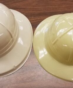 Adorox 12Pc Khaki Beige Soft Plastic Tan Jungle Safari Pith Sun Hat Costume Birthday Party Favor Kids Halloween Toy 12 Beige Hats 19 513piuN01OL