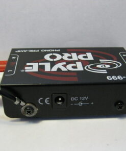 Pyle Phono Turntable Preamp - Mini Electronic Audio Stereo Phonograph Preamplifier with RCA Input, RCA Output & Low Noise Operation Powered by 12 Volt DC Adapter - PP999 , Black Single 26 513pqpBWzqL