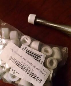Premium Rubber Door Stop Stud Replacement Tips – Doorstopper Bumpers, Springe Hinge End Caps for Wall & Floor Protection – Universal Size (White) White 41 513q5Tr3HWL