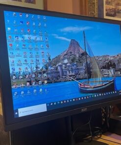 Acer SH242Y Ebmihx 23.8" FHD 1920x1080 Home Office Ultra-Thin IPS Computer Monitor AMD FreeSync 100Hz Zero Frame Height/Swivel/Tilt Adjustable Stand Built-in Speakers HDMI 1.4 & VGA Port 23.8-inch 63 513v8mGCDAL