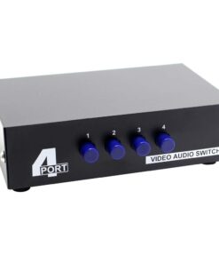 Alternative view of Panlong 4-Way AV Switch RCA Switcher 4 in 1 Out Composite Video L/R Stereo Audio Selector Box for DVD STB Game Consoles