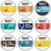 Maud's Original Flavored Coffee Pods Variety Pack, 80 ct | 9 Assorted Coffee Flavors | 100% Arabica Roasted Coffee | Solar Energy Produced Recyclable Pods Compatible with Keurig K Cups Maker Original Coffee Variety Pack 80 Count (Pack of 1)