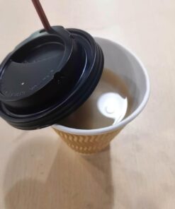 SPRINGPACK Disposable Paper Coffee Cups with Lids, 100 pack 12 oz Ripple Wall Insulated To Go Coffee Cups for Hot/Cold Beverage, Recyclable Takeaway Drinking Cups for Home Office Cafe Party 44 5146P8M4Z8L