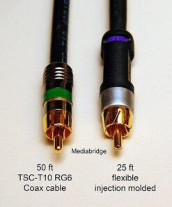 Mediabridge ULTRA Series Subwoofer Cable (25 Feet) - Dual Shielded with Gold Plated RCA to RCA Connectors - Black 31 514DagextBL