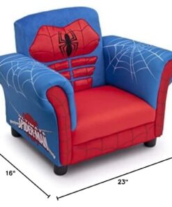 Delta Children Figural Upholstered Chair, Marvel Spider-Man (Blue, Red) 28 514MjFKe8wL