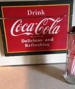 Tablecraft Coca-Cola Glass Straw Dispenser with Metal Lid, Small 37 514RwyQvi7L